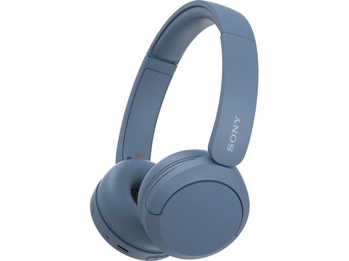 SONY WH CH520 Bluetooth Headphones (On Ear - Microphone - Blue)
